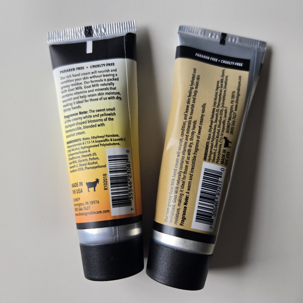 Dionis Goat Milk Hand Cream Set - Vanilla Bean & Honeysuckle Coconut - Picture 6 of 8